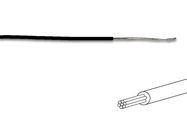 HOOK-UP WIRE -  ø 1.4 mm - 0.2 mm² - MULTICORE - BLACK