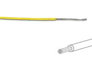 HOOK-UP WIRE -  ø 1.4 mm - 0.2 mm² - MULTICORE - YELLOW