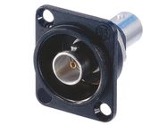 NEUTRIK - BNC - BLACK D-SIZE HOUSING - FEED-THROUGH - ISOLATED