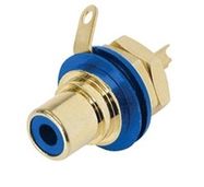 Jack RCA blue, schielded, panel mount NEUTRIK-REAN