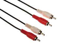 2 x RCA AUDIO PLUG TO 2 x RCA AUDIO PLUG / BASIC / 1.50 m / M-M / GOLD PLATED