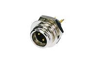 REAN - TINY 3-POLE MALE NICKEL HOUSING / GOLD PLATED MINI XLR