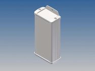 ALUMINIUM HOUSING - WHITE - 125 x 59.9 x 30.9 mm - with flange