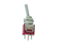 VERTICAL SUBMINIATURE TOGGLE SWITCH (PCB NO THD) 1P ON-(ON)