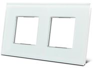 double glass cover plate for Niko«, pure white frosted