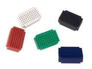 Set of 5 mini breadboards, 55 tie-points