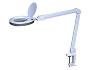 LED desk working lamp with magnifying glass - 8 dioptre - 8 W - 60 LEDs - white