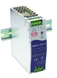 120W single output DIN rail power supply 24V 5A, MEAN WELL