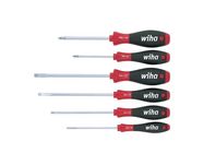 Wiha Screwdriver set SoftFinish® Slotted, Pozidriv 6-pcs. (07153)