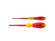 Wiha Screwdriver set SoftFinish® electric slimFix Slotted, PlusMinus/Pozidriv, 2-pcs. in blister pack (36333)