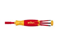 Wiha Screwdriver with bit magazine LiftUp electric Slotted, Phillips with 6 slimBits (38610)