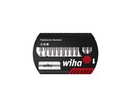 Wiha Bit set FlipSelector Standard 25 mm Slotted, Phillips, Pozidriv, 13-pcs., 1/4" with belt clip, in blister pack (39049)