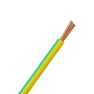 H07V-K (LgY) 1x16 mm2 single-core cable Lietkabelis (multi-wire, yellow / green, 1m., 500m. drum)