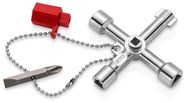 KNIPEX 00 11 03 Control Cabinet Key for all standard cabinets and shut-off systems 76 mm