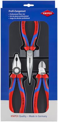 KNIPEX 00 20 11 Assembly Set 1 x 03 02 180, 1 x 26 12 200, 1 x 70 02 160 