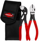 KNIPEX 00 20 72 V02 Mini pliers set in belt tool pouch 1 x 87 01 150, 1 x 74 01 160 (self-service card/blister)