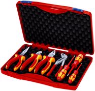 KNIPEX 00 21 15 Tool Box "RED" Electric Set 2 7 parts 275 mm