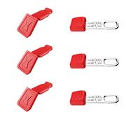 KNIPEX 00 63 06 TCR TetheredTool Clips + ColorCode Clips red, 3 pieces each  122 mm