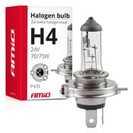 Halogen bulb H4 24V 75/70W UV filter (E8), AMiO