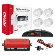 Parking assistant system LED 4 sensor white, AMiO