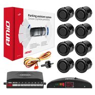 Parking assistant system LED 8 sensor black "GOLD" 18mm, AMiO