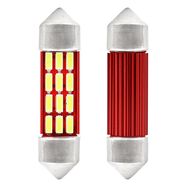 LED CANBUS 4014 12SMD Festoon C5W C10W C3W 36mm White 12V/24V, AMiO