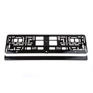 License Plate Frame - Black metalic, AMiO