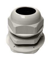 LIGHT GREY M25X1.5 LONG CABLE GLAND, 9-14MM CABLE RANGE