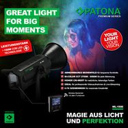 PATONA Premium LED professional photo light video light LED 150W COB ML-1500 incl. carry bag, PATONA