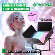 PATONA Premium LED professional photo light video light LED 60W RGB, PATONA