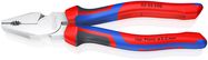 KNIPEX 02 05 200 High Leverage Combination Pliers with comfort handles chrome-plated 200 mm