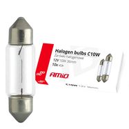 Halogen bulbs C10W Festoon 36mm 12V 10pcs, AMiO