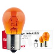 Halogen bulbs PY21W BAU15s 24V 21W AMBER, AMiO