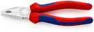 KNIPEX 03 05 180 Combination Pliers with multi-component grips chrome-plated 180 mm