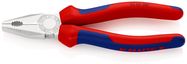KNIPEX 03 05 180 Combination Pliers with comfort handles chrome-plated 180 mm