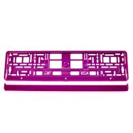License Plate Frame - Pink metalic, AMiO