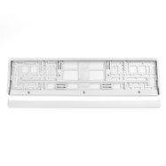 License Plate Frame - White, AMiO
