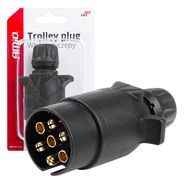 Trailer plug 7PIN- blister, AMiO