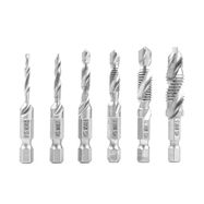 Tap drill bits set 6 pcs, AMiO