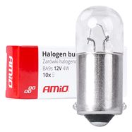 Halogen bulbs T4W 12V 4W BA9S 10pcs, AMiO