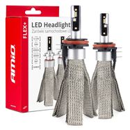 LED car bulbs FLEX+ H15 6000K series 12V 24V Canbus AMIO-03666, AMiO