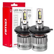 LED Headlights K3 Series H4/H19 12V 6000K canbus AMIO-03682, AMiO