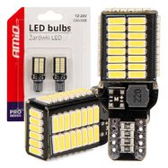 LED bulbs CANBUS PRO series T15e W16W 54x4014 SMD White 12V/24V AMIO-03724, AMiO