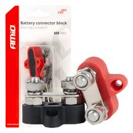 Bus bar battery connector distribution block double set max 48V M8 AMIO-03806, AMiO