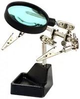HELPING HAND W/ MAGNIFIER, 60MM LEN SZ
