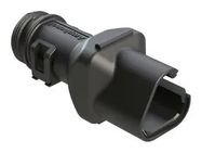 BACKSHELL, PLUG CONN, 3POS, 180DEG, BLK