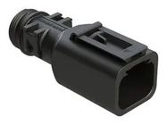 BACKSHELL, RCPT CONN, 4POS, 180DEG, BLK