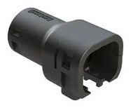 BACKSHELL, PLUG CONN, 4POS, 180DEG, BLK