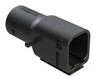 BACKSHELL, RCPT CONN, 6POS, 180DEG, BLK