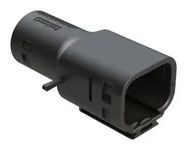 BACKSHELL, RCPT CONN, 8POS, 180DEG, BLK